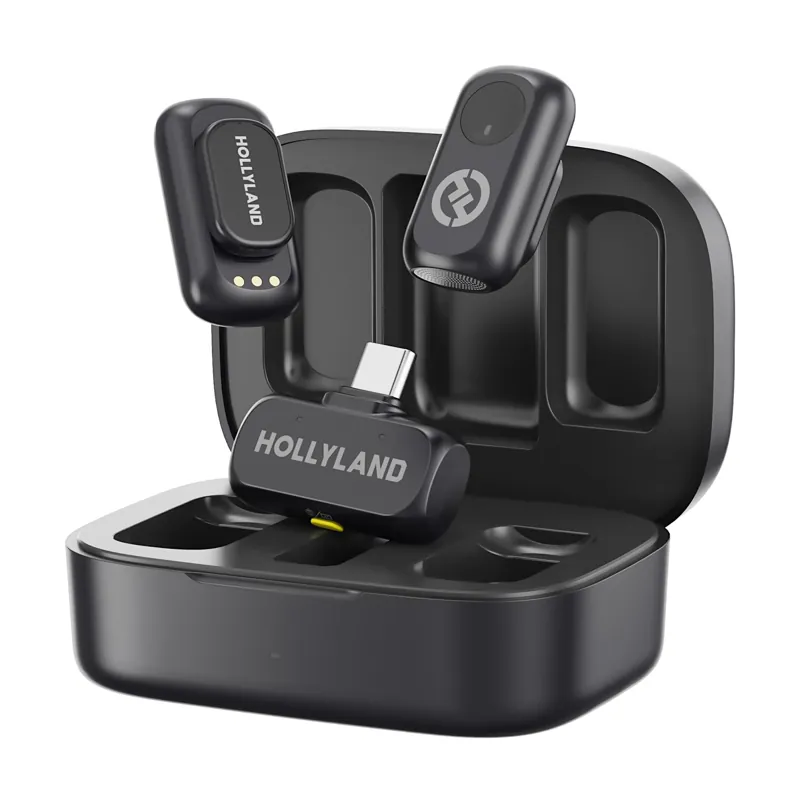 Microfone Sem Fios Hollyland Lark A1 Duo Mini para iPhone e Android