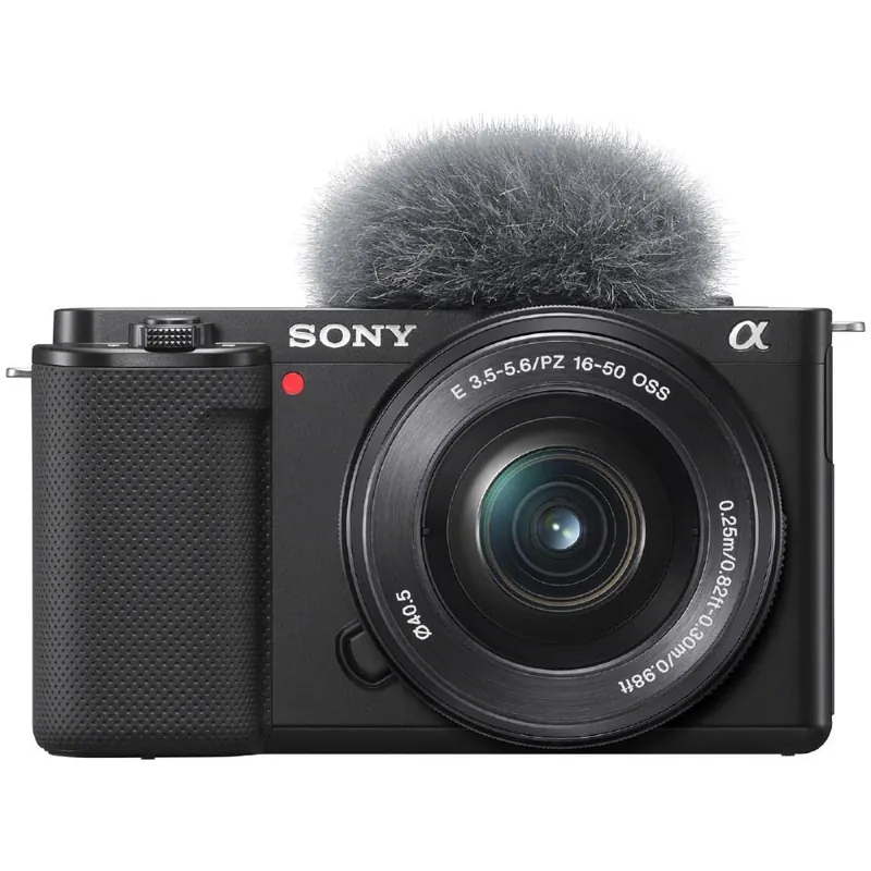 Câmara Sony Alpha ZV-E10L para Vlogging com Lente de Kit Power Zoom