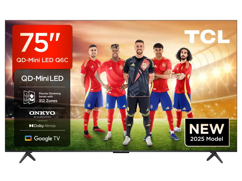 TCL QD-Mini LED Smart TV, 4K HDR de 75, 1000 nits, com o Google TV