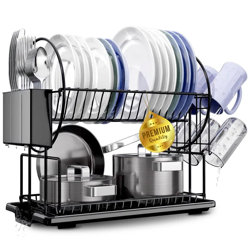 Escorredor de pratos sobre lava-loiças, 2 níveis